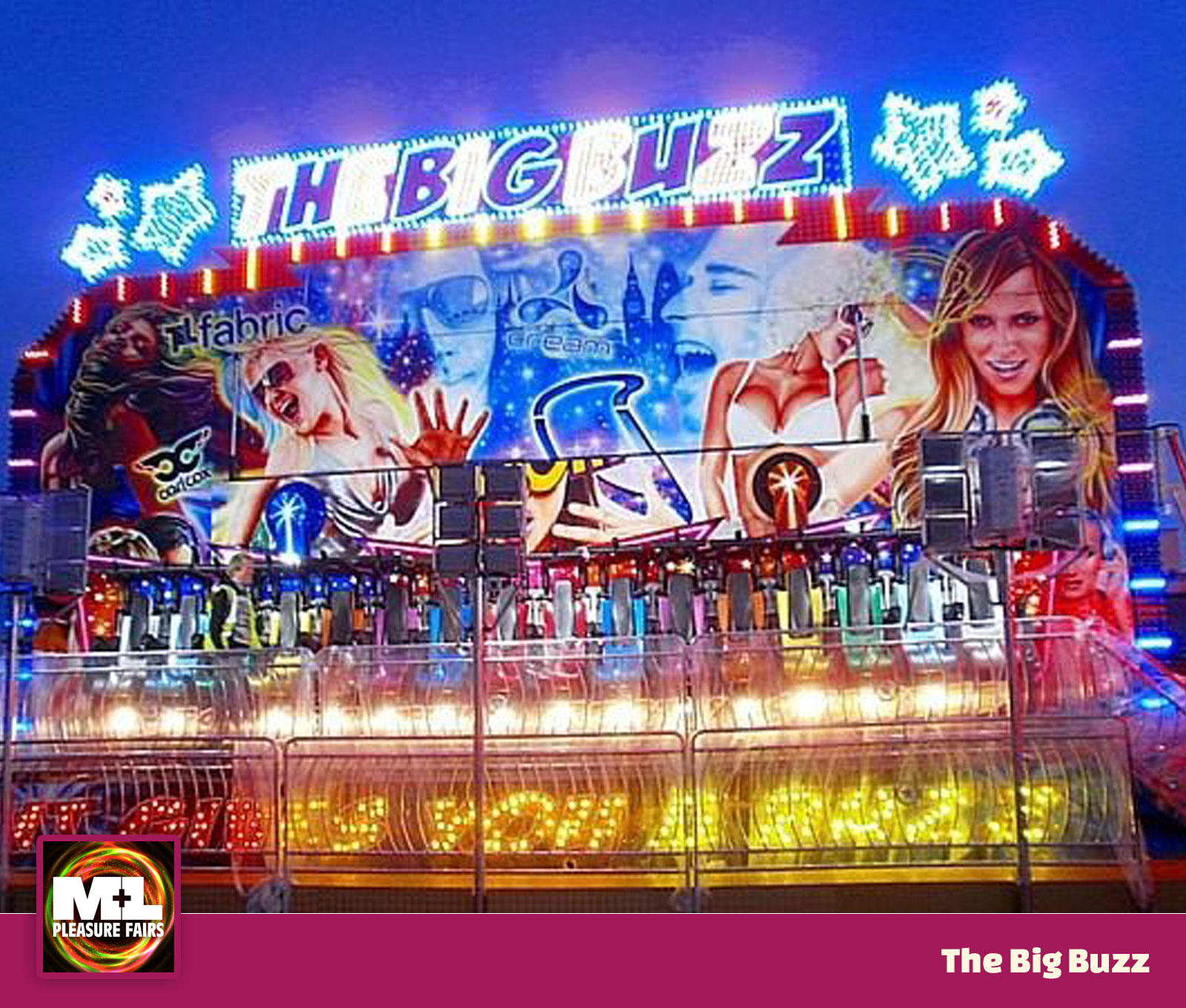 Funfair rides & attractions from M&L Benson’s Pleasure Fairs
